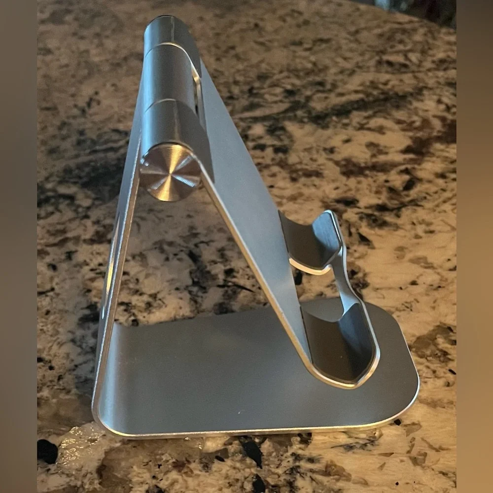 iPad/ Tablet stand holder. Angle adjustable. Aluminum. Excellent condition.